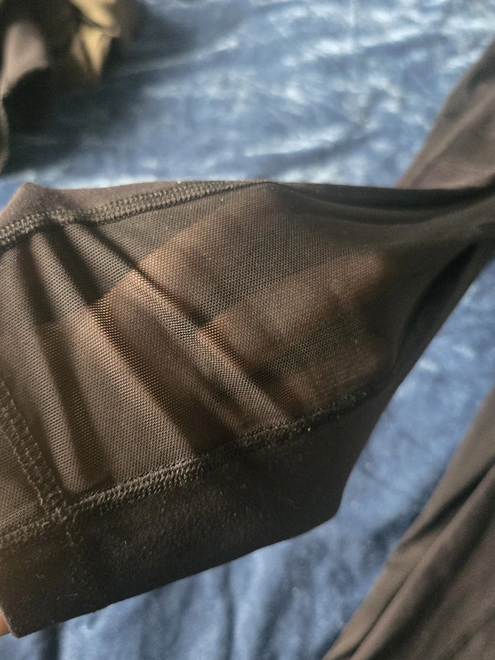 Black Mesh Lululemon Leggings